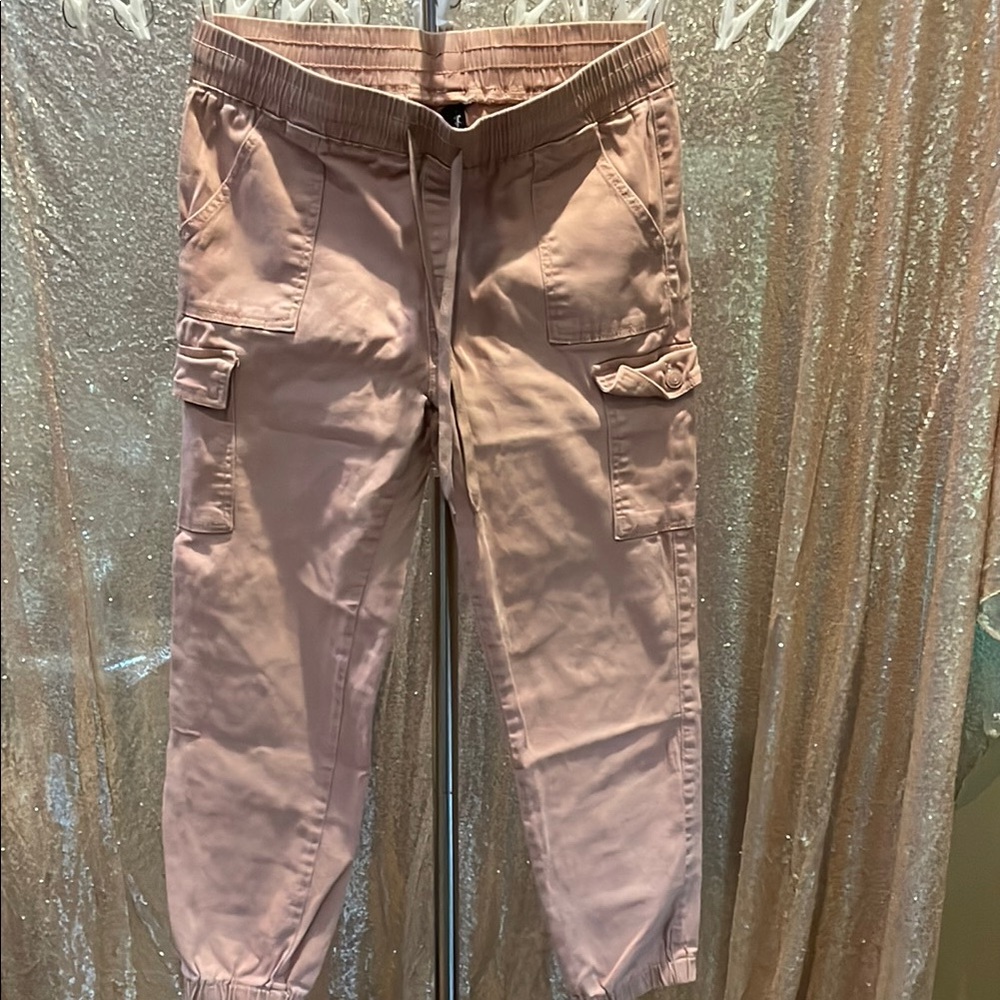 Monkey Ride Blush Jeans with Script Tag